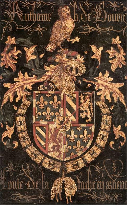 COUSTENS, Pieter Coat-of-Arms of Anthony of Burgundy df Spain oil painting art